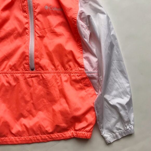 Columbia half zip hooded windbreaker EUC S(7-8Y) - Picture 5 of 6